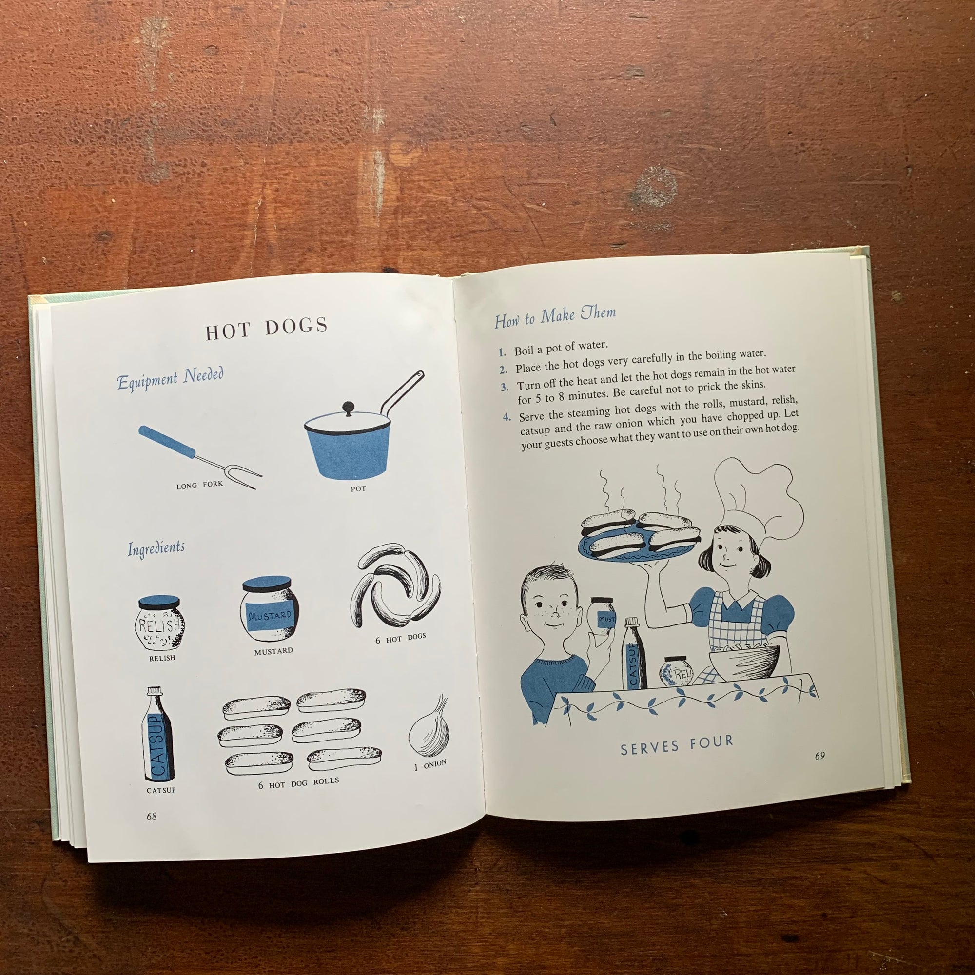 Cooking Is Fun 1962 Hardcover Vintage Cookbook for Kids by Alice D. Morton