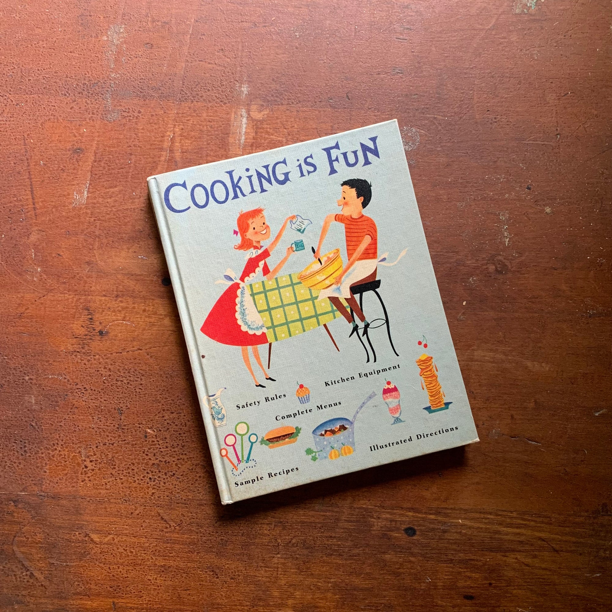 Cooking Is Fun 1962 Hardcover Vintage Cookbook for Kids by Alice D. Morton