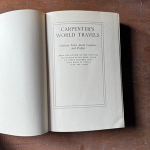 From Tangier to Tripoli by Frank G. Carpenter - 1923 First Edition - view of Carpenter's World Travels Page
