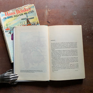 Hans Brinker or The Silver Skates a 1954 Junior Deluxe Editions Vintage Book Copyright