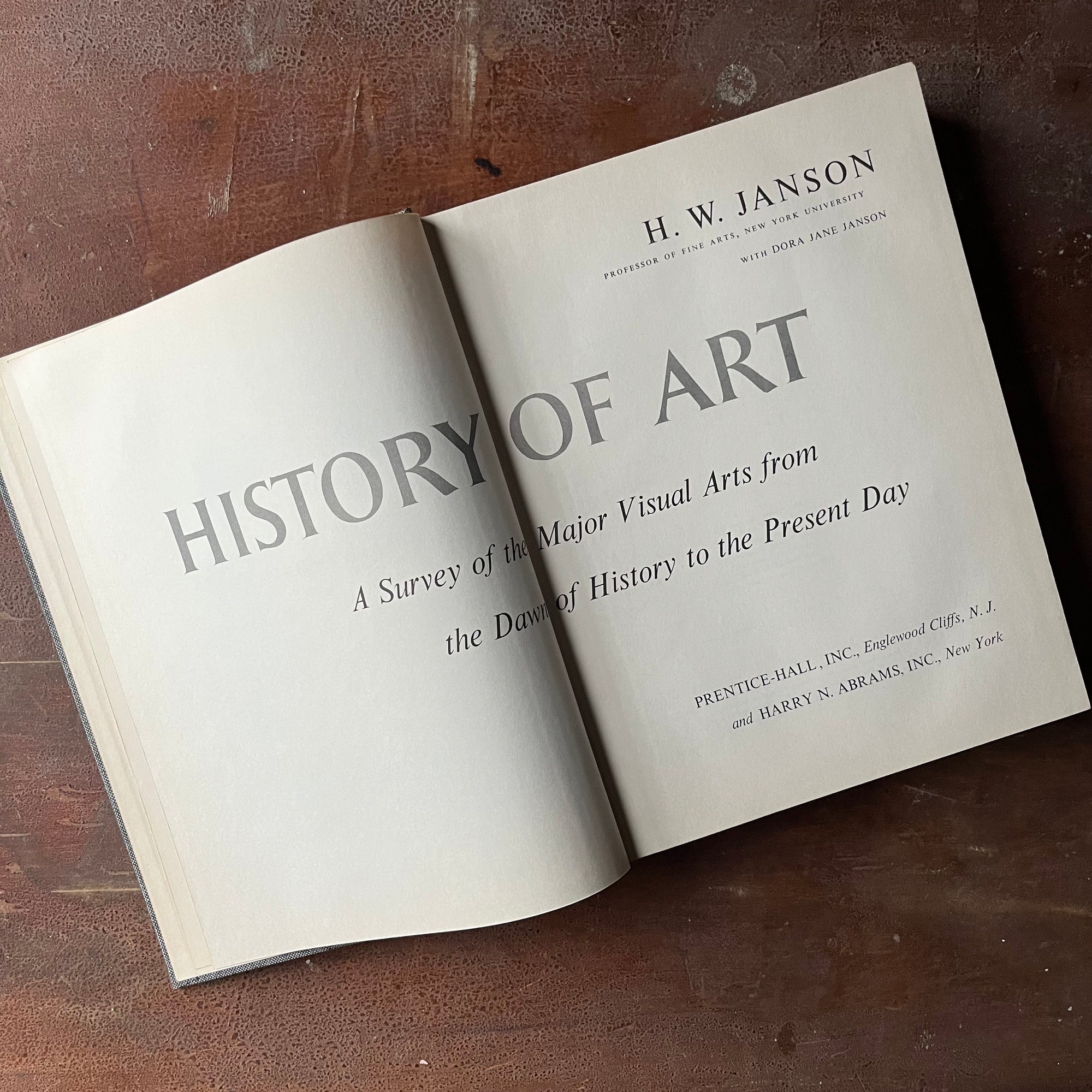 History of Art by H. W. Janson Log Cabin Vintage