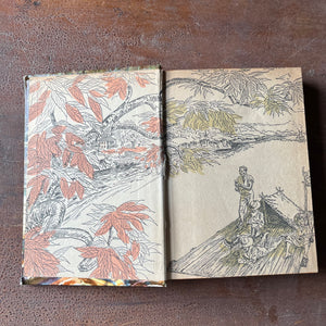 Log Cabin Vintage – vintage children’s book, children’s book, chapter book - 1955 Whitman Publishing Edition - The Adventures of Huckleberry Finn by Mark Twain with illustrations by Paul Frame - view of the inside cover