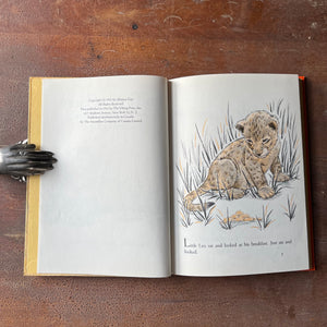 Log Cabin Vintage - vintage children's book, children's book, picture book, Read Me a Story Program – Flip Story and Pictures by Wesley Dennis - I'm Tired of the Lions Story and Pictures by Zhenya Gay - view of the copyright of I'm Tired of the Lions