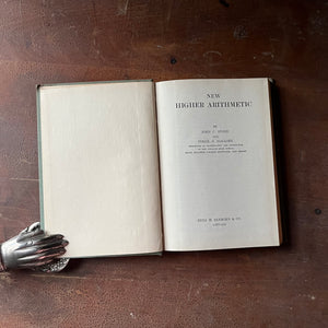 New Higher Arithmetic by Stone & Mallory - view of the title page