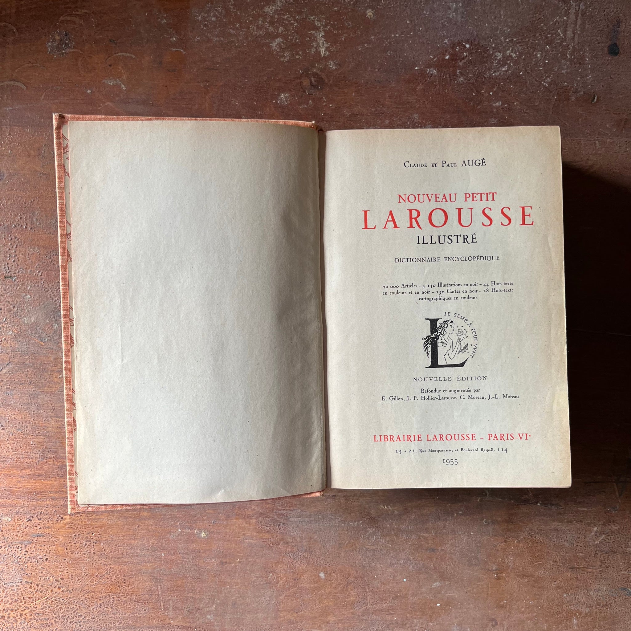 Nouveau Petit Larousse Illustre Dictionnaire Encyclopedique 1955 Fren