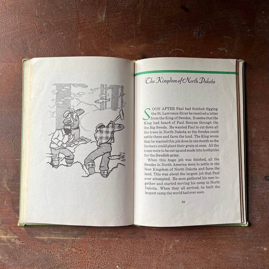 American Folk Tale-Paul Bunyan Swings His Axe - Log Cabin Vintage