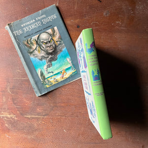 Stories from the Arabian Nights - a 1955 Junior Deluxe Editions Children's Chapter Book with Dust Jacket - view of the spine