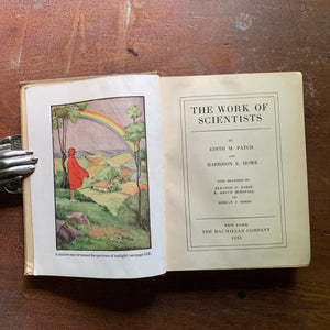 The Work of Scientists 1935 Vintage Book - Cover Page