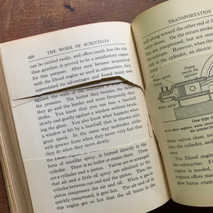 The Work of Scientists 1935 Vintage Book - Condition