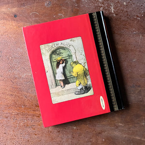 Log Cabin Vintage – vintage children’s book, children’s book, chapter book, Children's Classics Edition - Through the Looking Glass and What Alice Saw There by Lewis Carroll with color illustrations by Bessie Pease Gutmann and drawings by John Tenniel - view of the back cover