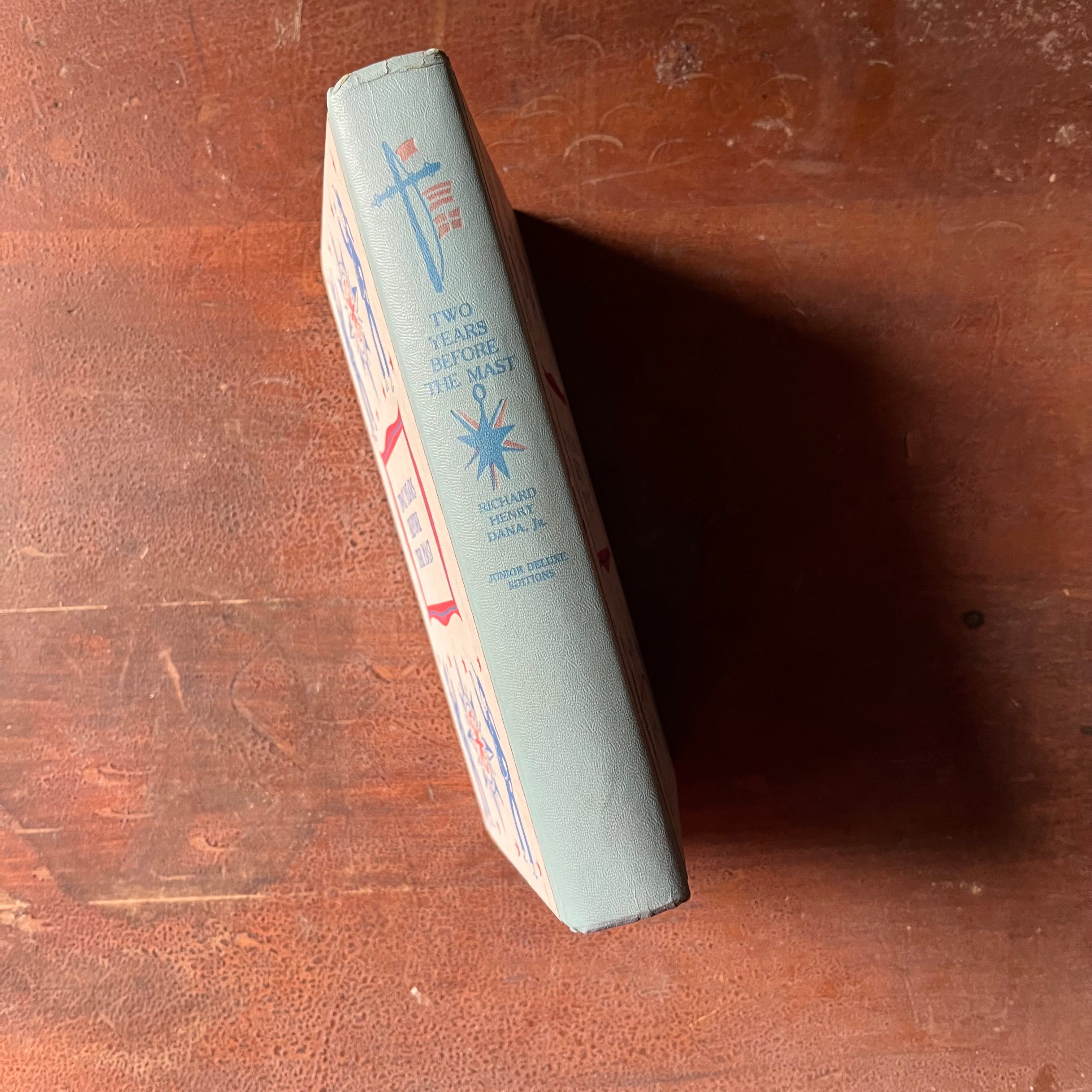 Two Years Before the Mast - 1949 Junior Deluxe Editions Children's Book - view of the spine