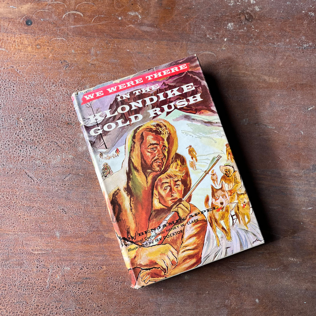 Log Cabin Vintage – vintage children’s book, children’s book, chapter book, history book – We Were There Series - We Were There at the Battle of Britian by Benjiman Apple with illustrations by Irv Docktor - view of the dust jacket's front cover