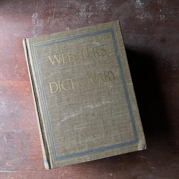 ⭐ Webster’sNewTwentiethCenturyDictionary Rare Webster's New Twentieth Century Dictionary Unabridged