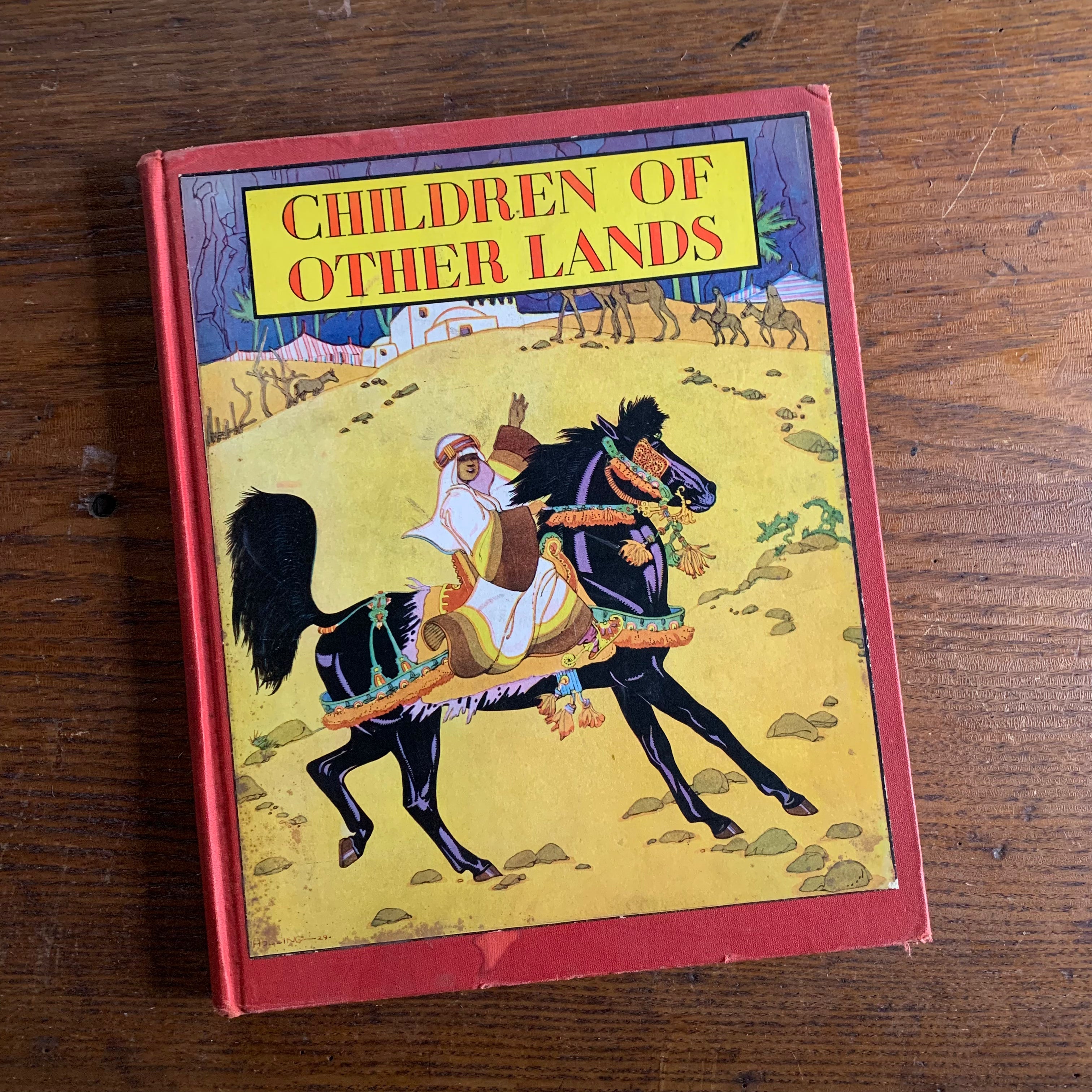 Children of Other Lands written by Watty Piper with illustrations by Lucille & H. C. Holling-vintage children's storybook-vintage stories of children around the world-view of the front cover