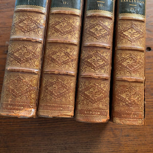 History of Herodotus Complete Set 1862 Leather Bound - London Spine