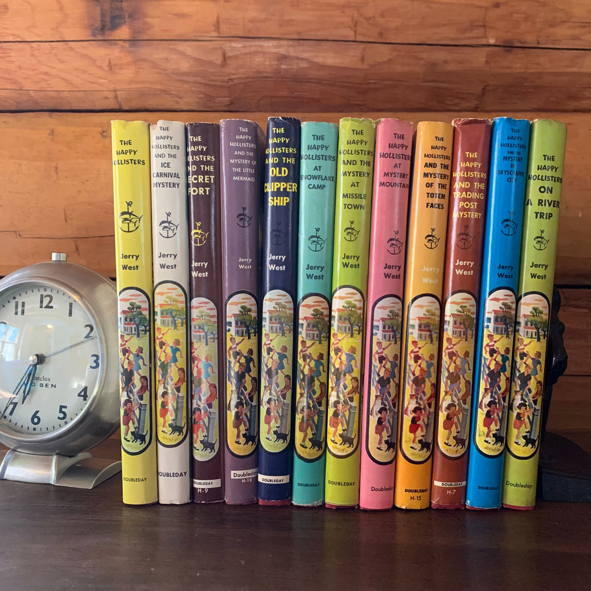 The Happy Hollisters with Dust Jackets - 12 Volume Book Set by Jerry West - Spines